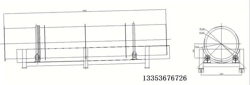 滾筒落砂機(jī)結(jié)構(gòu)圖